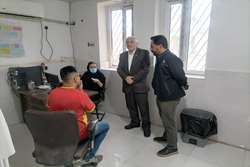  بازدید معاون اجرایی مرکز بهداشت غرب اهواز از مرکز خدمات جامع سلامت الهایی