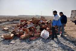 کشف و معدوم‌سازی بیش از ۲ تن مواد غذایی غیرقابل مصرف در غرب اهواز